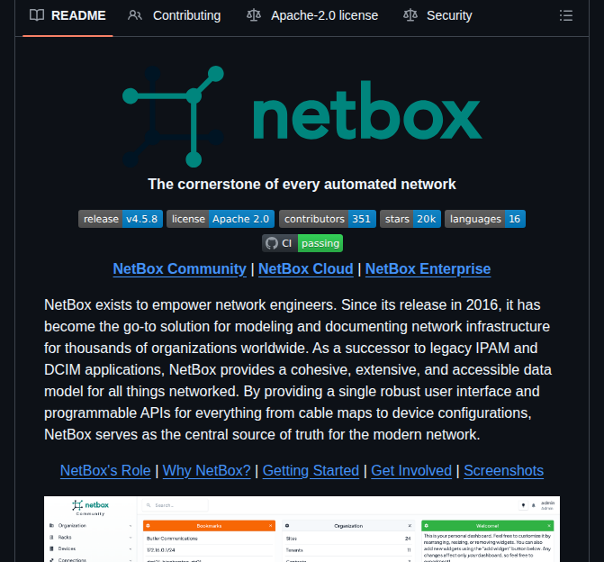 Netbox Community Netbox screenshot