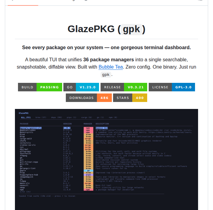 Neur0map Glazepkg screenshot