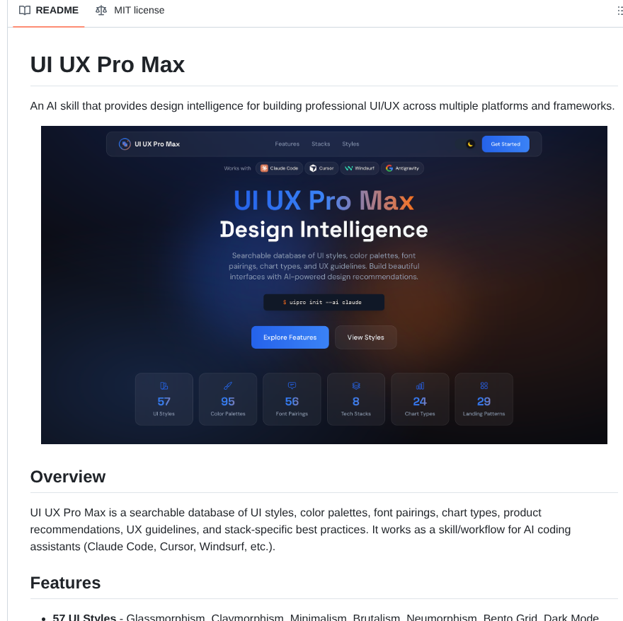 Nextlevelbuilder Ui Ux Pro Max Skill screenshot