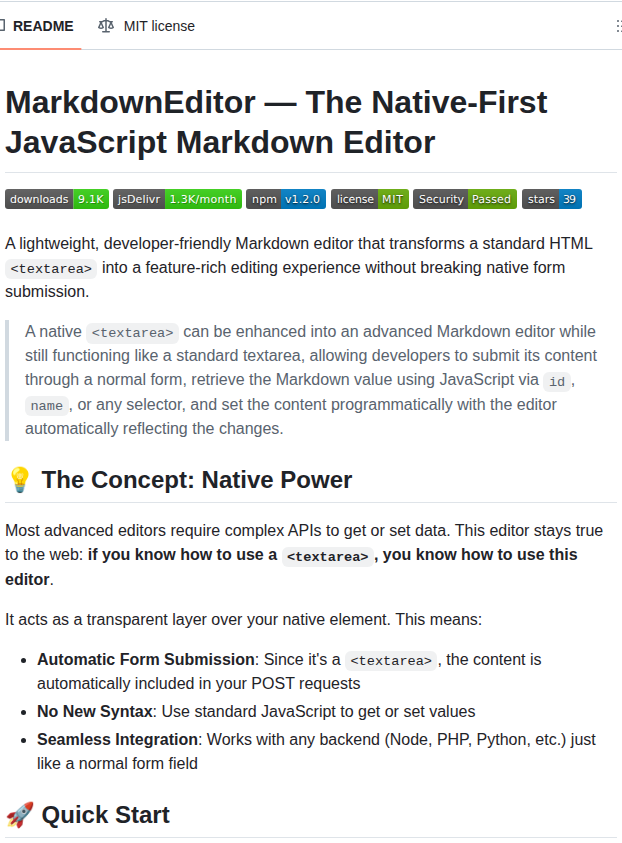 Nezanuha Markdown Text Editor screenshot