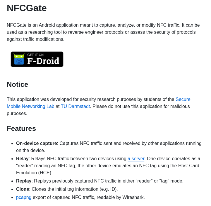 Nfcgate Nfcgate screenshot