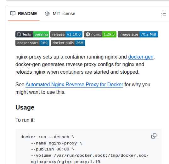 Nginx Proxy Nginx Proxy screenshot