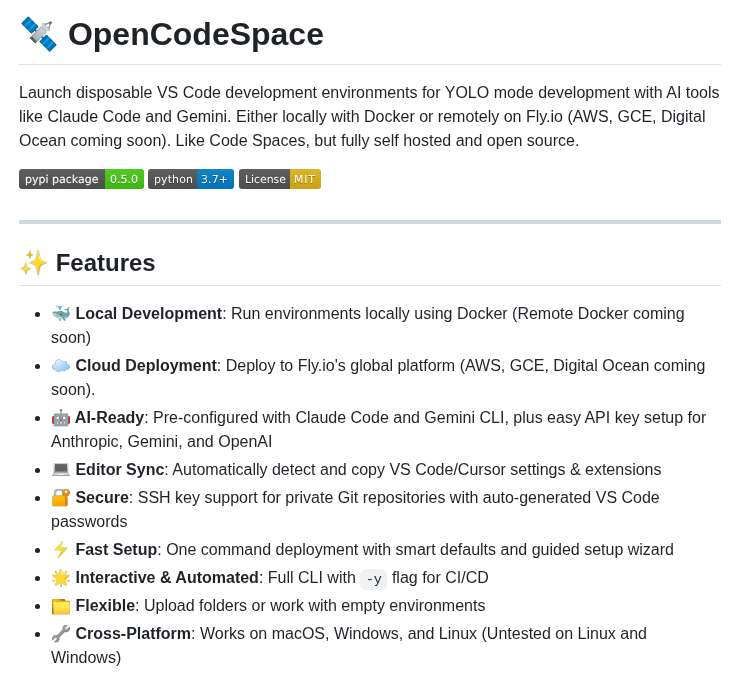 Ngramai Opencodespace screenshot