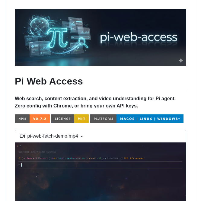 Nicobailon Pi Web Access screenshot