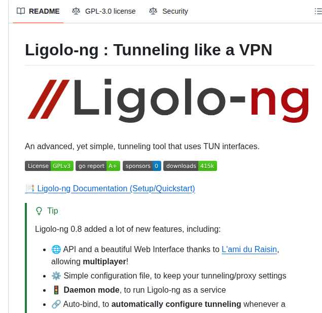 Nicocha30 Ligolo Ng screenshot