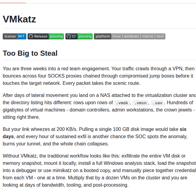 Nikaiw Vmkatz screenshot