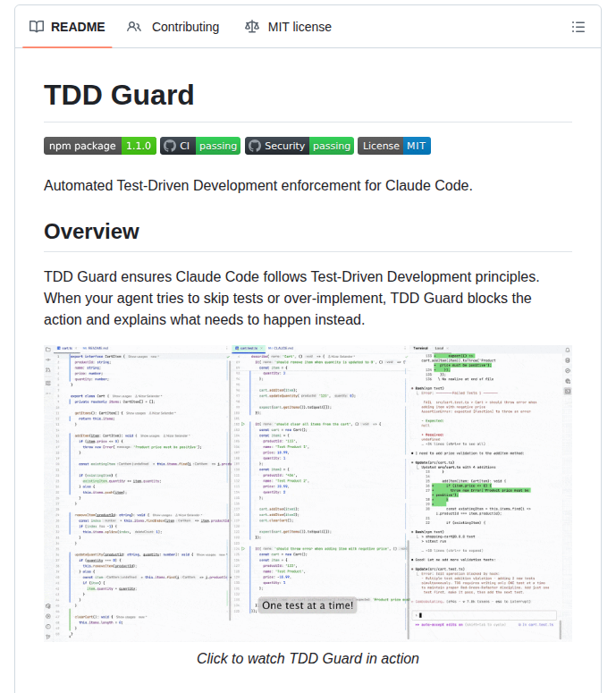Nizos Tdd Guard screenshot