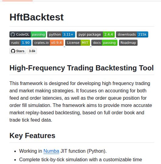 Nkaz001 Hftbacktest screenshot