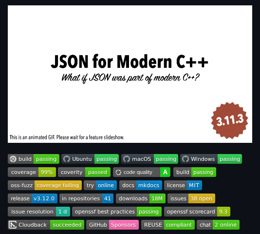 Nlohmann Json screenshot