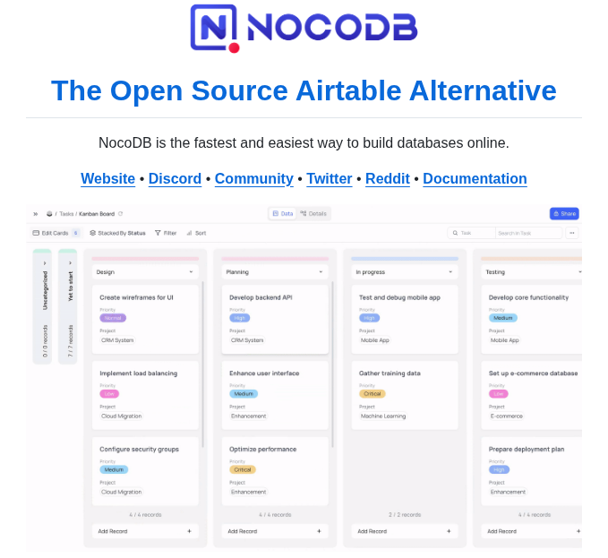 Nocodb Nocodb screenshot