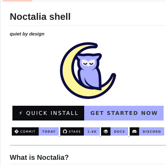 Noctalia Dev Noctalia Shell screenshot