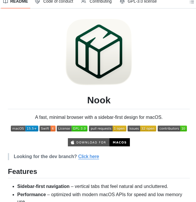 Nook Browser Nook screenshot