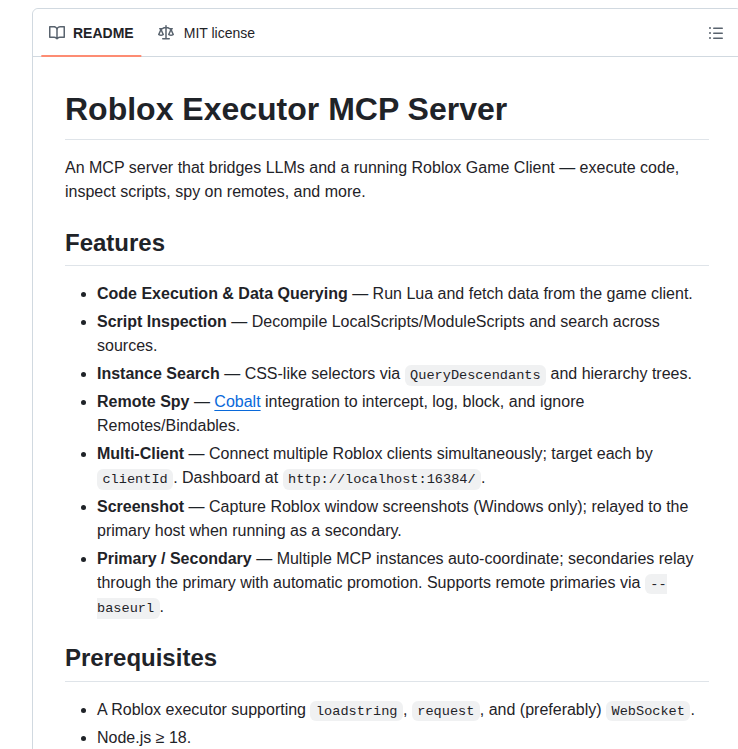 Notpoiu Roblox Executor Mcp screenshot