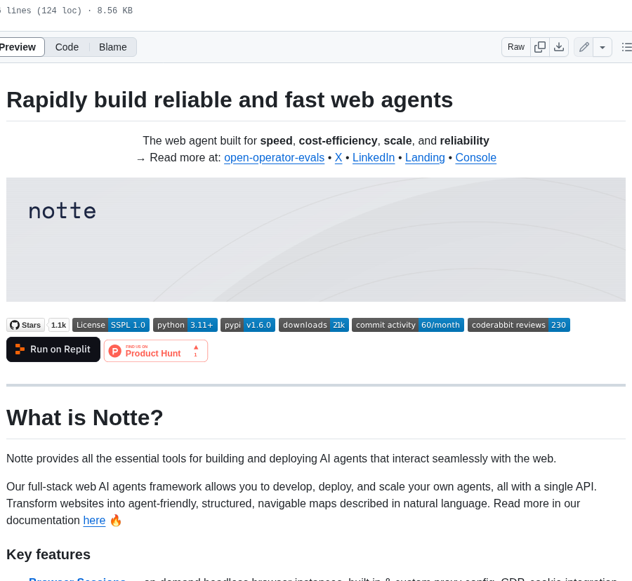 Nottelabs Notte screenshot