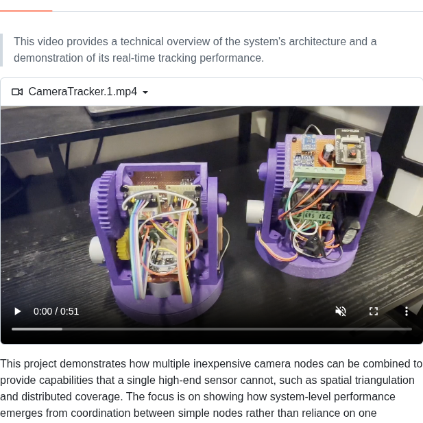 Novatic14 Distributed Camera Node Tracking System screenshot