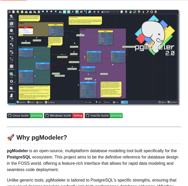 Nullptrlabs Pgmodeler screenshot