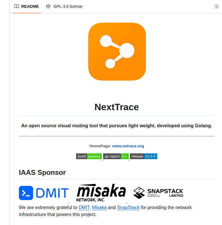 Nxtrace Ntrace Core screenshot
