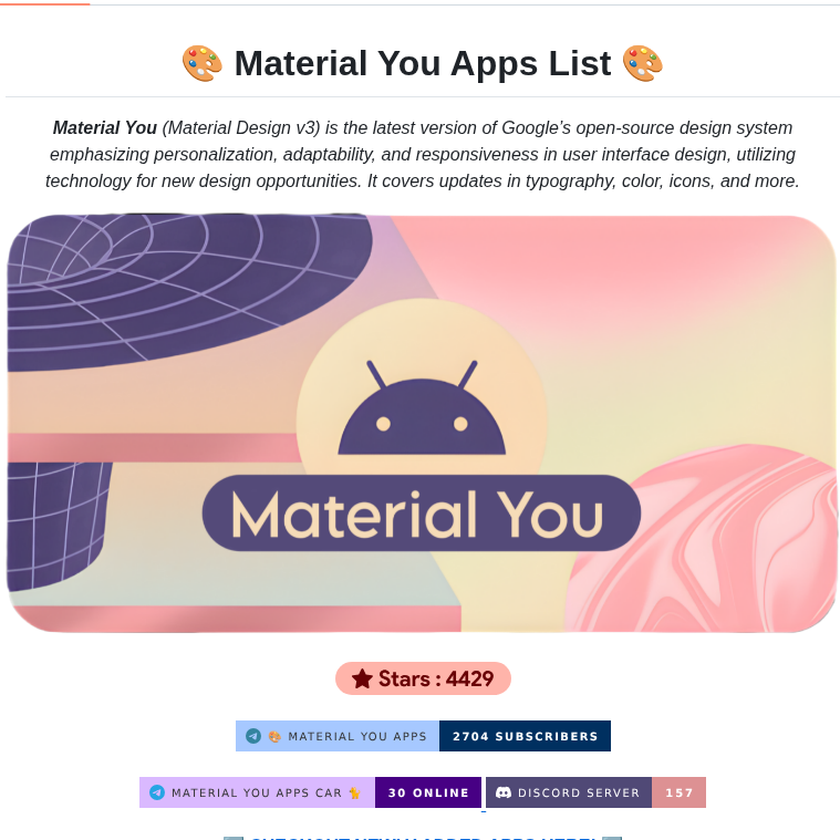 Nyas1 Material You App List screenshot