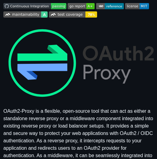 Oauth2 Proxy Oauth2 Proxy screenshot