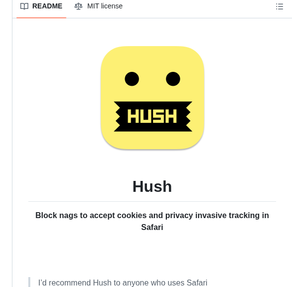 Oblador Hush screenshot