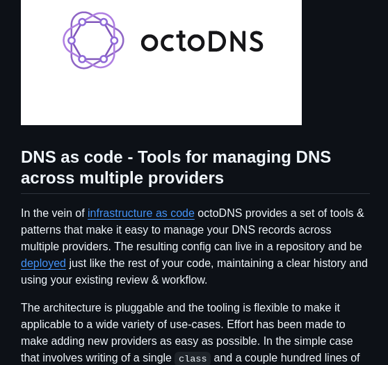 Octodns Octodns screenshot