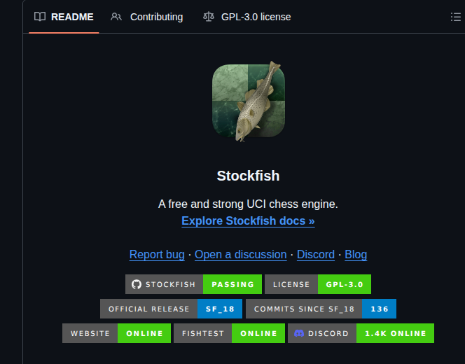Official Stockfish Stockfish screenshot