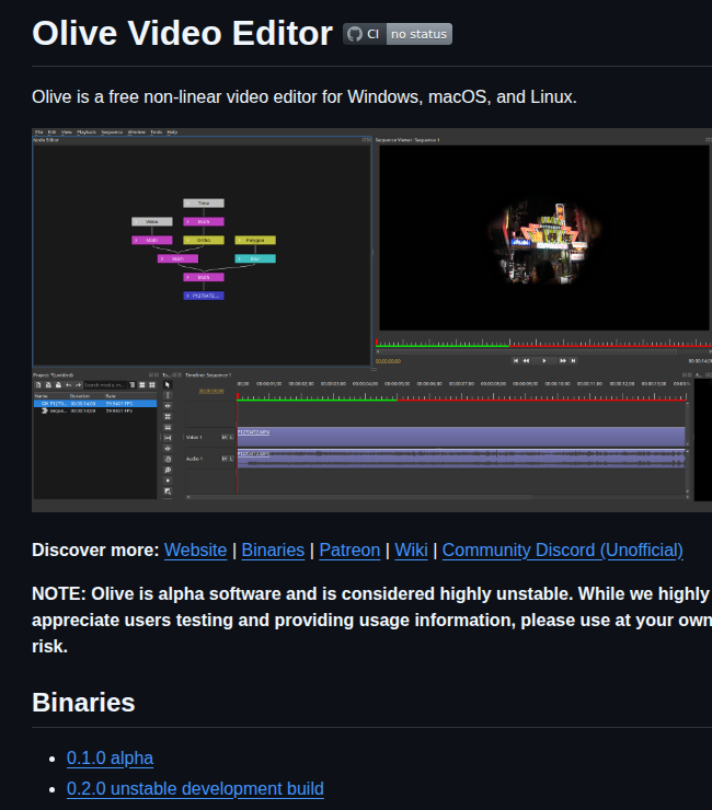 Olive Editor Olive screenshot
