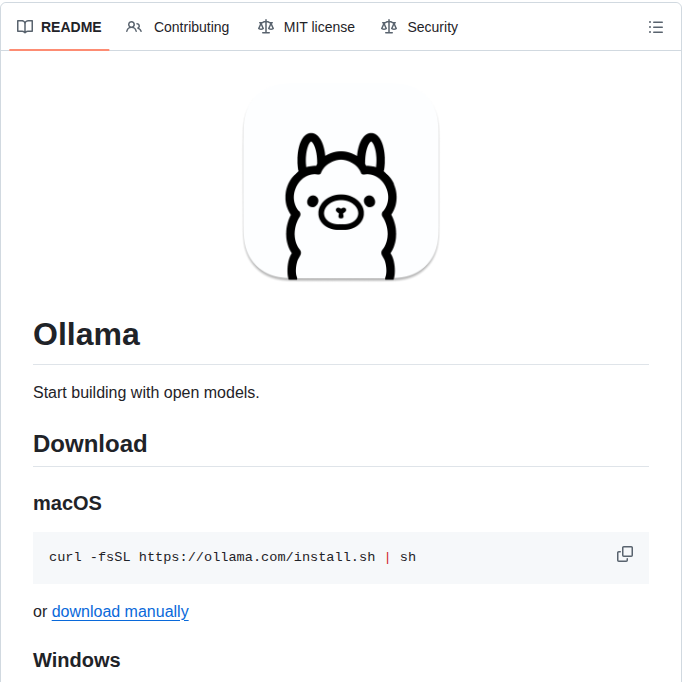 Ollama Ollama screenshot