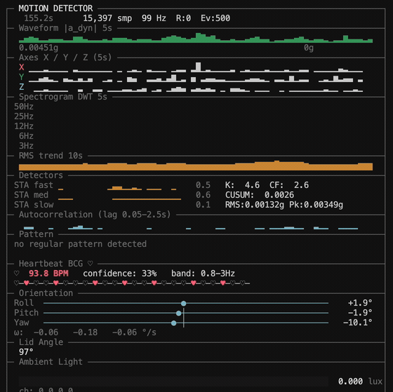 Olvvier Apple Silicon Accelerometer screenshot