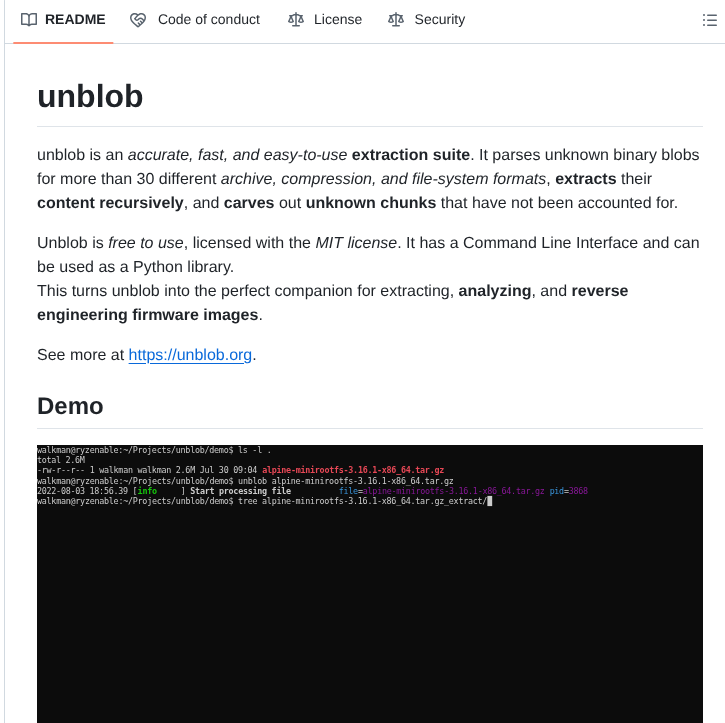 Onekey Sec Unblob screenshot
