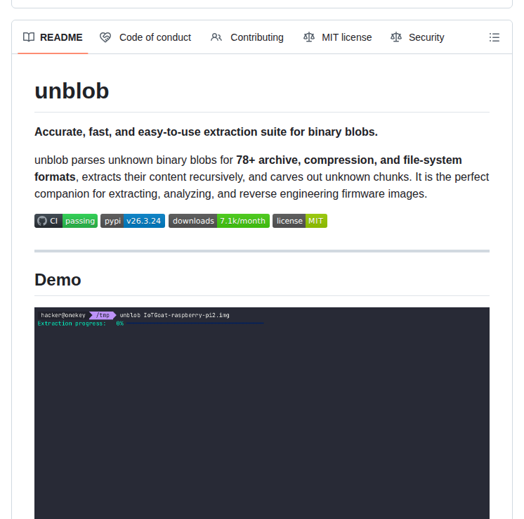 Onekey Sec Unblob screenshot