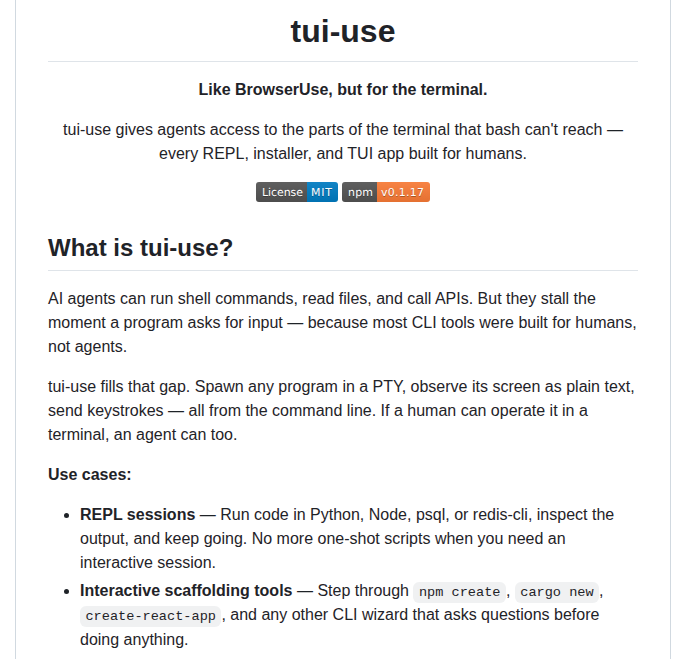 Onesuper Tui Use screenshot