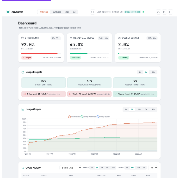 Onllm Dev Onwatch screenshot