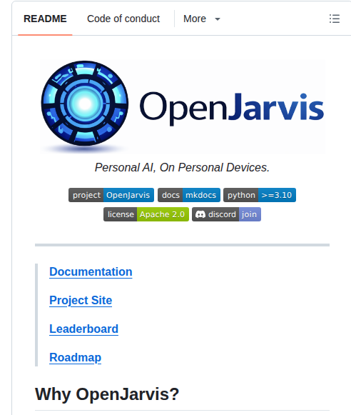 Open Jarvis Openjarvis screenshot