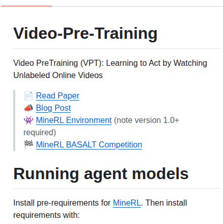 Openai Video Pre Training screenshot