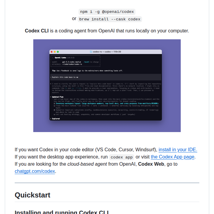 Openai Codex screenshot