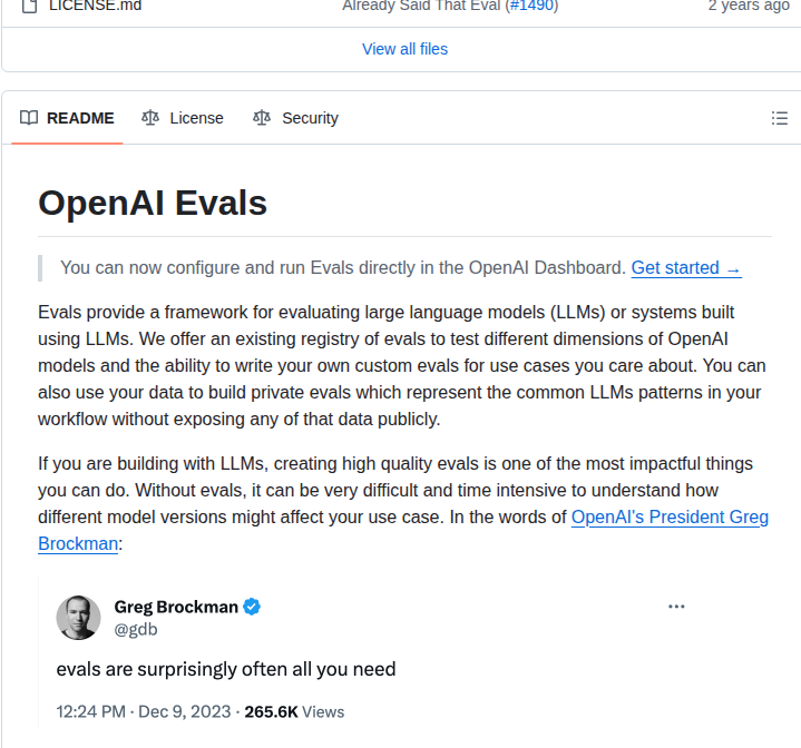Openai Evals screenshot