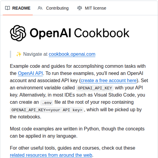 Openai Openai Cookbook screenshot