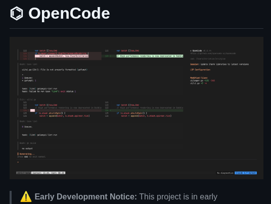Opencode Ai Opencode screenshot