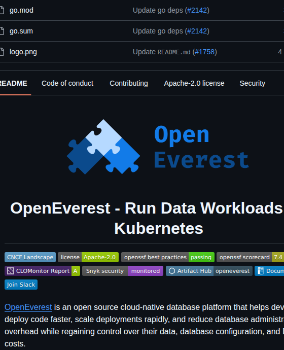 Openeverest Openeverest screenshot