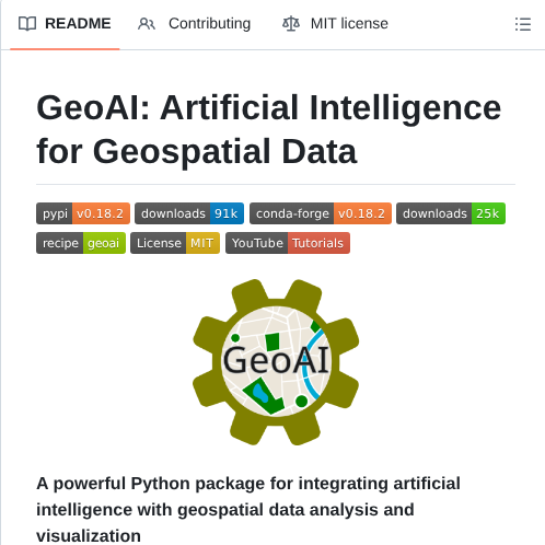 Opengeos Geoai screenshot