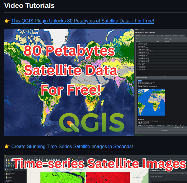 Opengeos Qgis Gee Data Catalogs Plugin screenshot