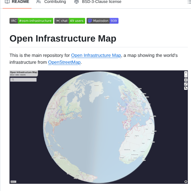 Openinframap Openinframap screenshot