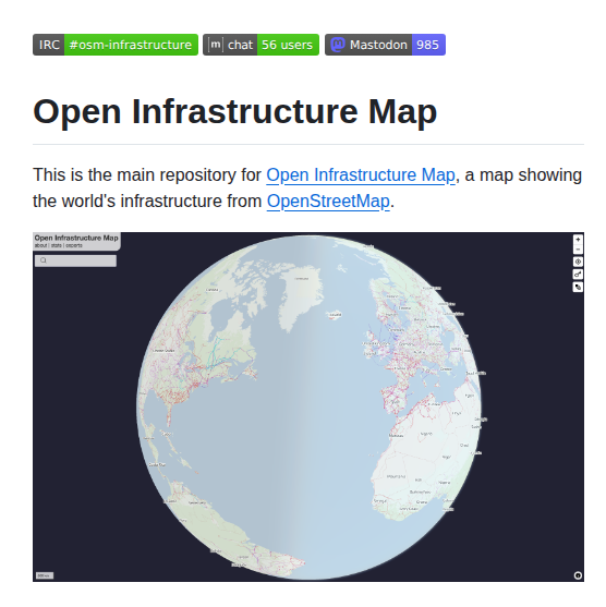 Openinframap Openinframap screenshot