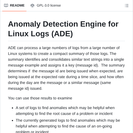 Openmainframeproject Ade screenshot