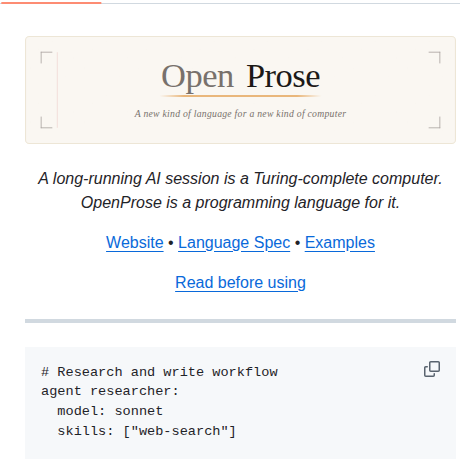 Openprose Prose screenshot