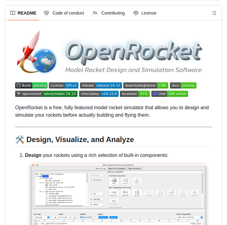 Openrocket Openrocket screenshot