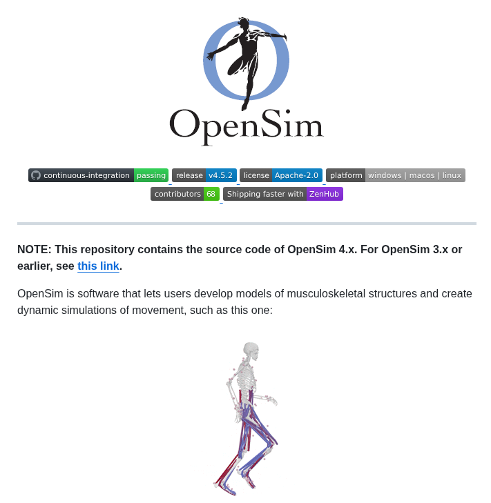 Opensim Org Opensim Core screenshot