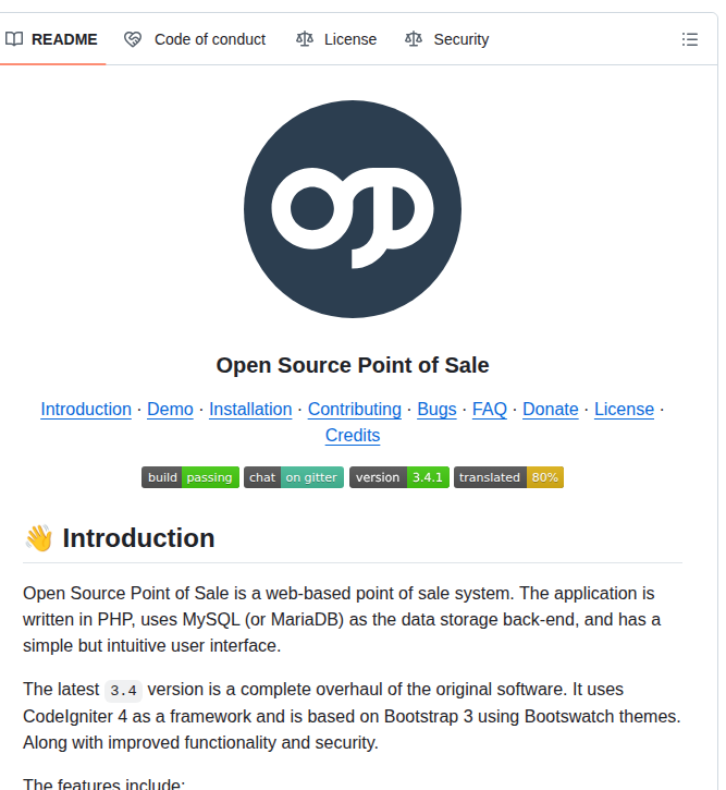Opensourcepos Opensourcepos screenshot