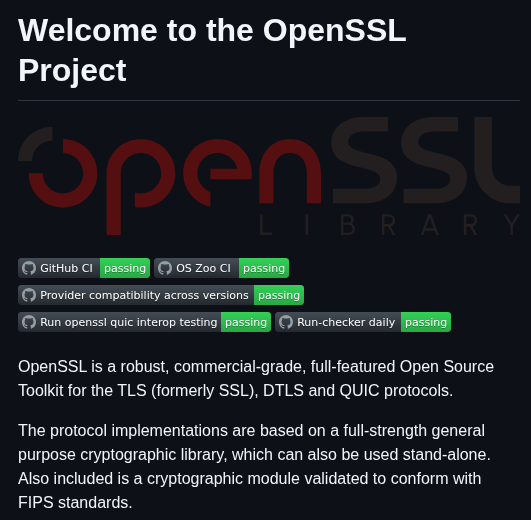 Openssl Openssl screenshot